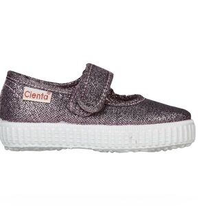 Cienta Kids Sz 30 Glitter Mary Jane Shoes - Rose Gold